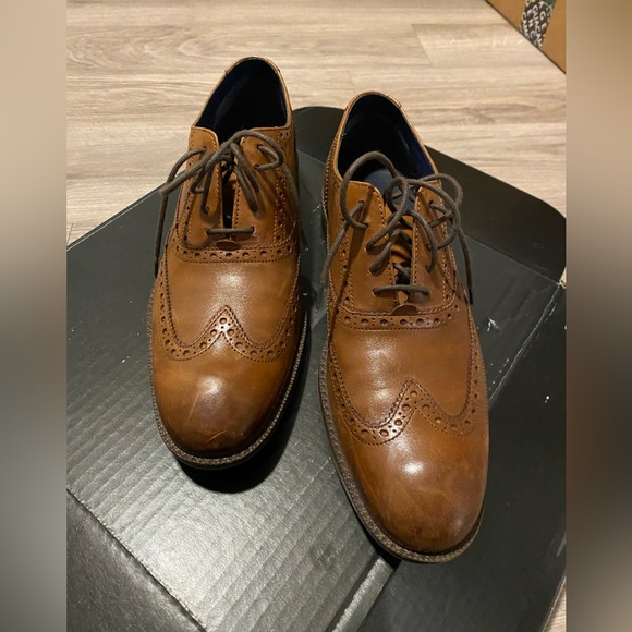 Men’s Cole Haan Wayne Wingtip Leather Dress Shoe size 7.5 - Picture 4 of 6